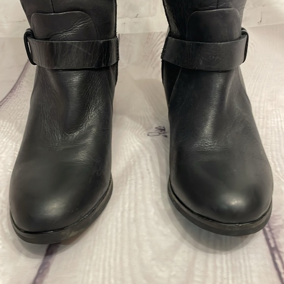 Bussola Matte Black Leather Riding Boots Size EU39=US9 - Picture 3 of 12
